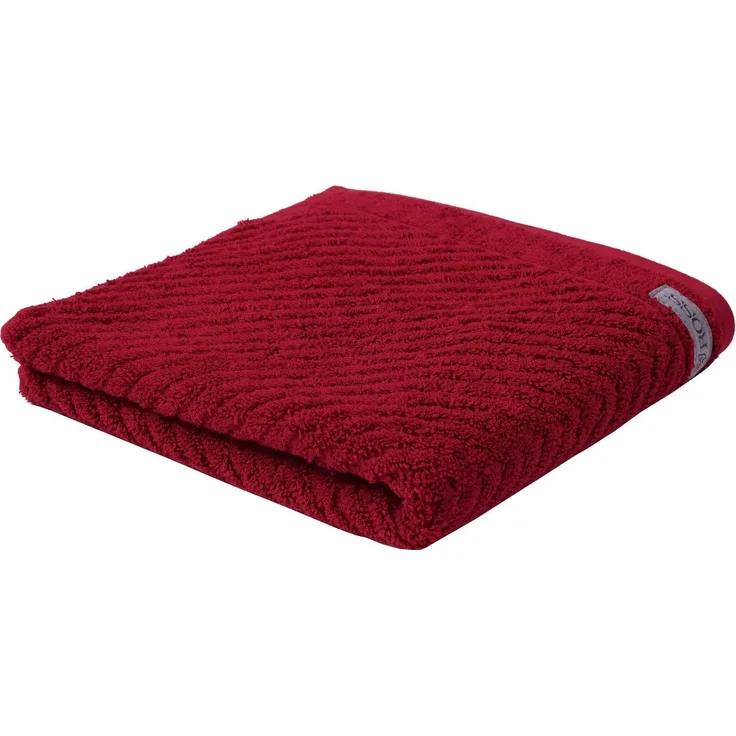 ROSS Duschtuch Smart, Frottier (1-St), Uni-Rippe mit Velourslabel