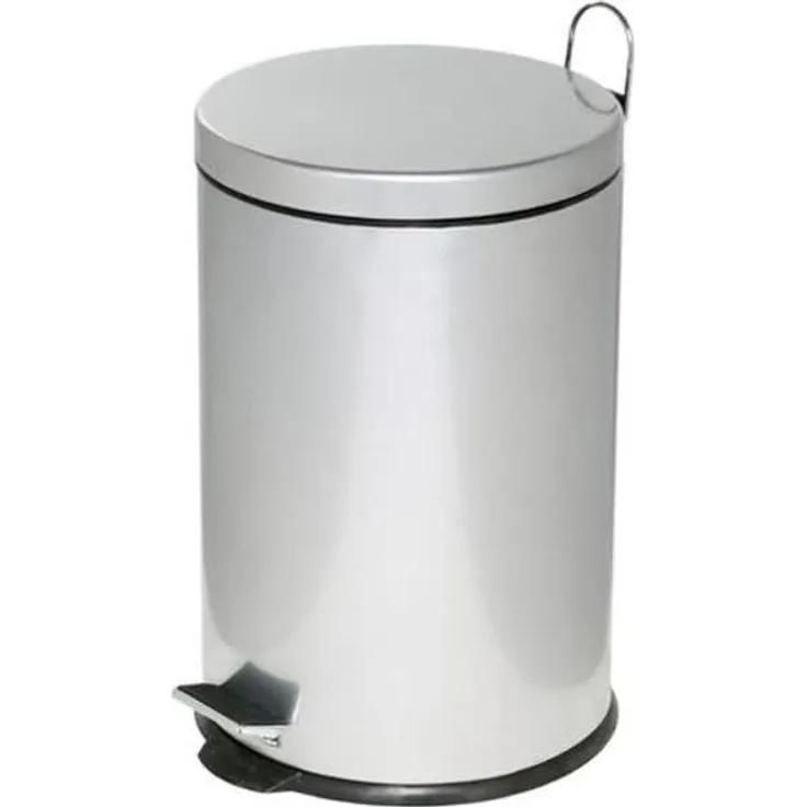 Alco Tretabfalleimer mit Kunststoffeinsatz 20 Liter silber