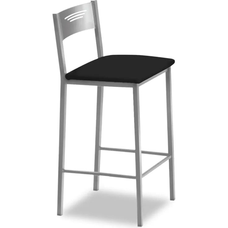 ASTIMESA Küchenhocker, hoch, 70 cm, Kunstleder, Schwarz