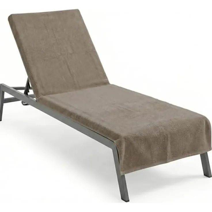 NYVI Strandtuch Frottee Schonbezug für Gartenliege NYVISpa 75x200 cm, Frottee, Hygiene Liegestuhlauflage für Sonnenliegen