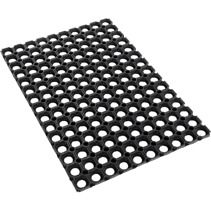 Andiamo Fußmatte Gummi Ringmatte, rechteckig, Höhe: 15 mm, Schmutzfangmatte, In- und Outdoor geeignet, besonders robust