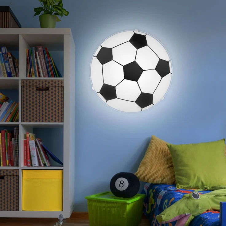 RGB LED Wand- und Deckenleuchte im Fußball-Design – Bild 6