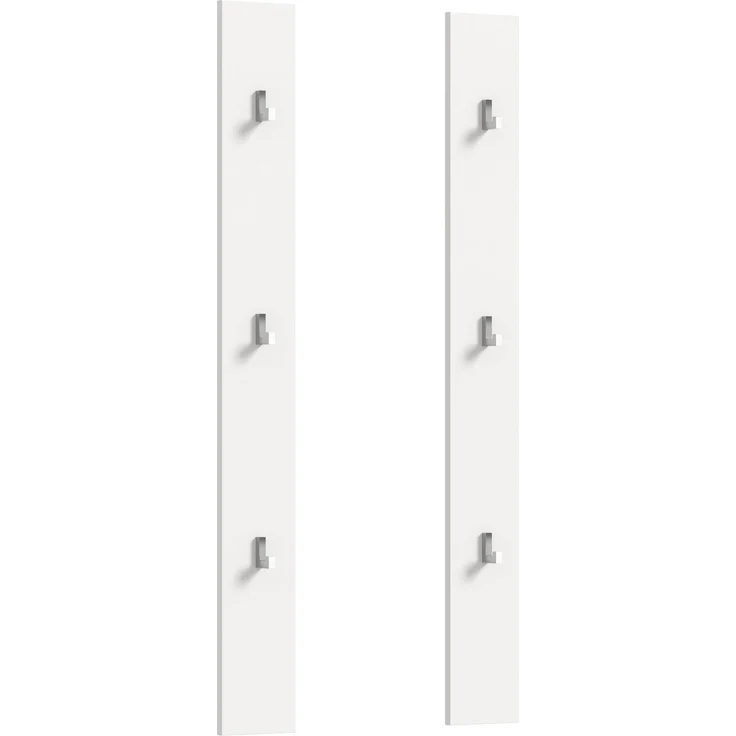 Paneel 2er Set (B/H/T: 13x115x3 cm) in weiß hochglanz – Bild 1