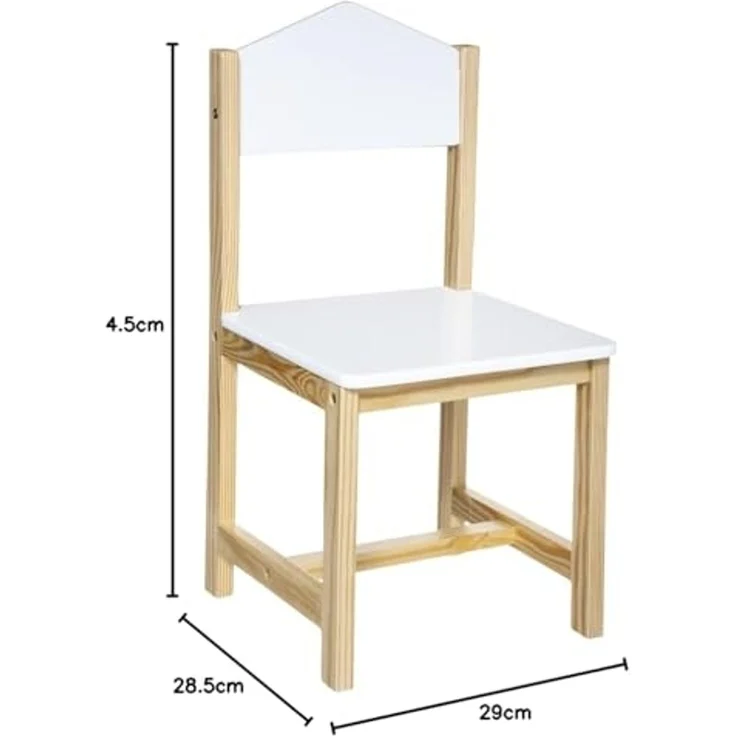 Kinderstuhl aus Holz, Höhe der Sitzfläche 29,3 cm – Bild 3