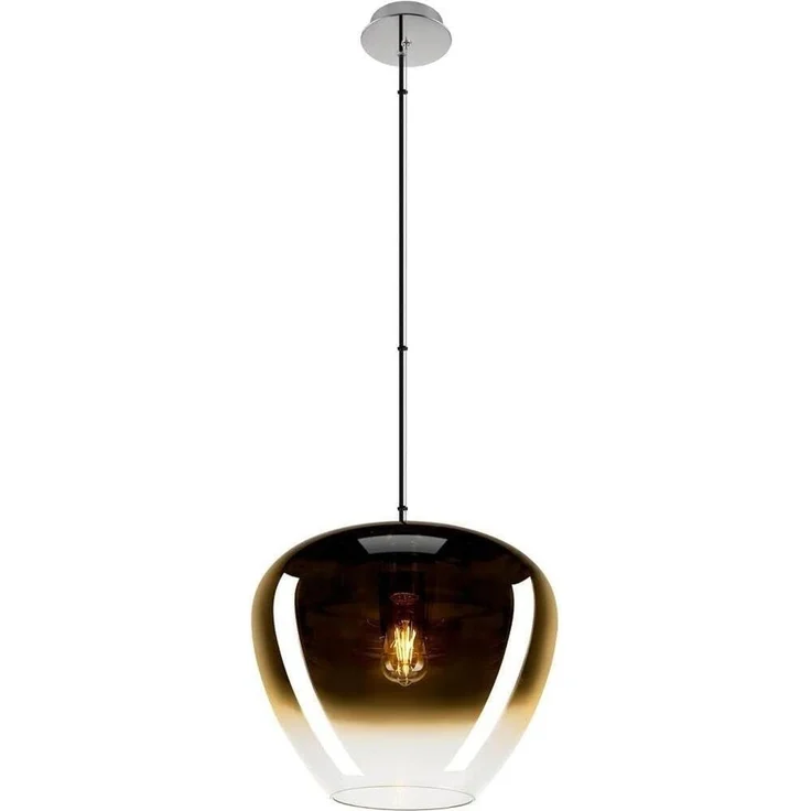 SLV PANTILO CONVEX 40, Pendelleuchte, 150cm, E27, max. 40W, gold - Pendelleuchten – Bild 1