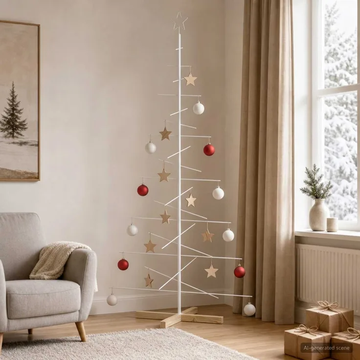 vidaXL Metall Weihnachtsbaum KUOPIO 180 cm Stahl Weiß 42053876