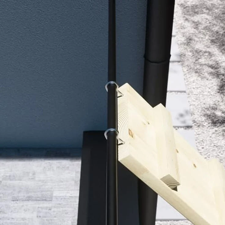 QLS Haustiertreppe Katzenleiter (VARIANTEN zur Auswahl), Katzentreppe Katzenstufe für Balkon 1,2 bis 6m mit Verbindungsstücken – Bild 6