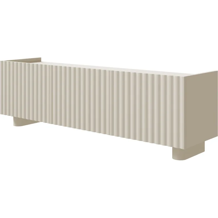 Selsey ‘Fiorra’ TV-Lowboard 3-türig, Greige ca. 49 x 144 x 38 cm