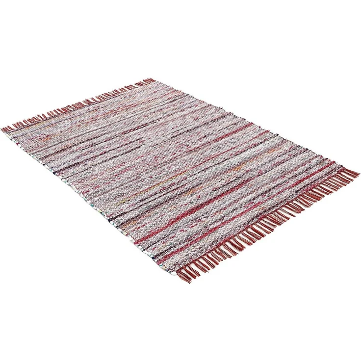 carpetfine Teppich Kelim Chindi, Wendeteppich, rechteckig, Höhe: 6 mm, handgewebt, Fleckerlteppich mit Fransen, auch vielen in Läufergrößen – Bild 2
