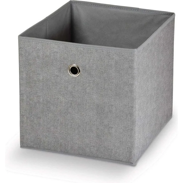 DOMOPAK Living Faltbox Faltbare Box Faltkiste Organizer Kiste Korb (1 St), Polypropylen Grau 32x32x32 cm