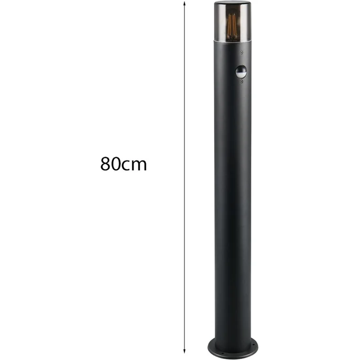 LED Wegeleuchte, Schwarz Rauchgrau, mit Bewegungsmelder, Höhe 80cm – Bild 4