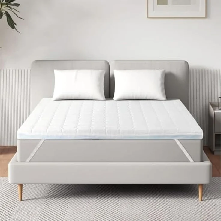 EGO HOME Matratzen Topper 160x200, 7 Zonen Matratzentopper mit Memory-Schaum, Öko-TEX Zertifiziert, 160x200 cm Matratzenauflage für Boxspringbett Matratzen Schlafsofa – Bild 2