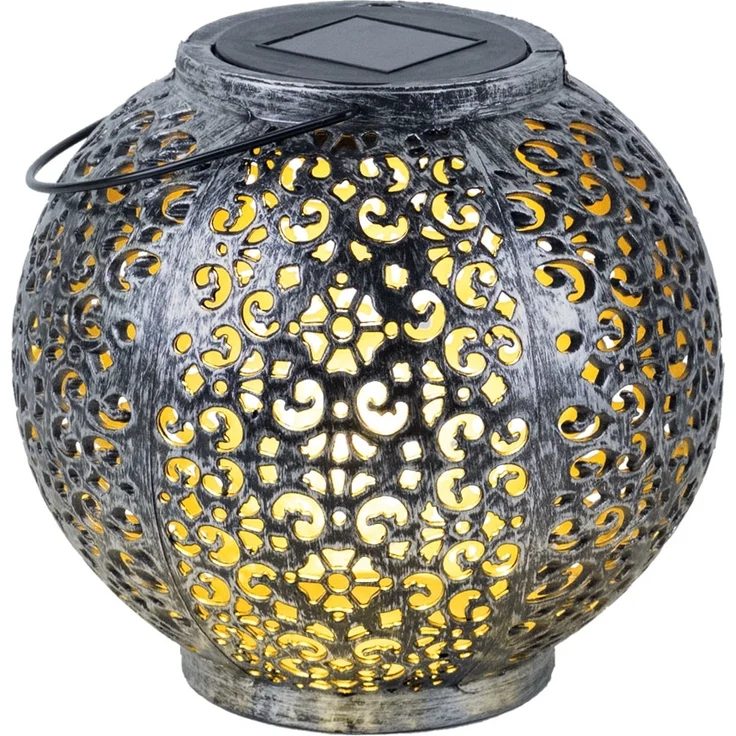 3x LED Solarleuchte, Kunststoff, Hängeleuchte, H 17 cm – Bild 9