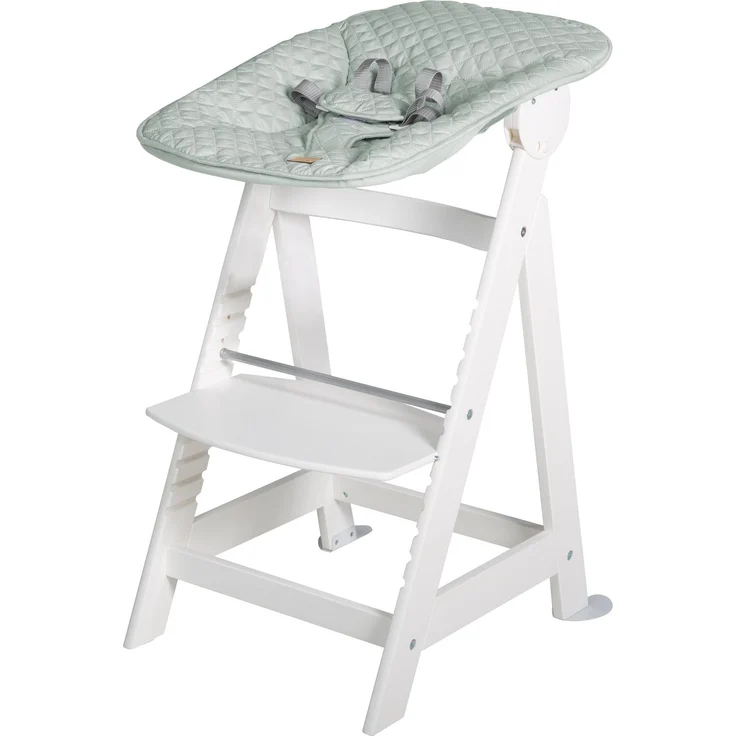 roba Treppenhochstuhl 'Born Up' - Set 2 in 1 - 'roba Style' Frosty green - ab Geburt - Weiß – Bild 9