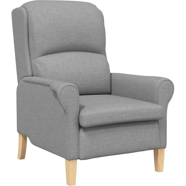vidaXL Sessel Hellgrau 76 x 94 x 102 cm Stoff 42009840 – Bild 1