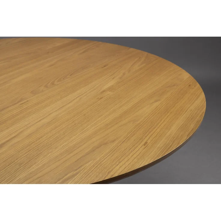 Esstisch BARLET Rund Ø 120 cm Eichenfurnierplatte von DutchBone – Bild 2