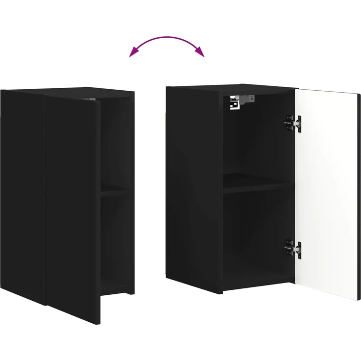 vidaXL TV-Schrankset 6 stk. 31 x 30 x 60 cm Schwarz 3409124 – Bild 11
