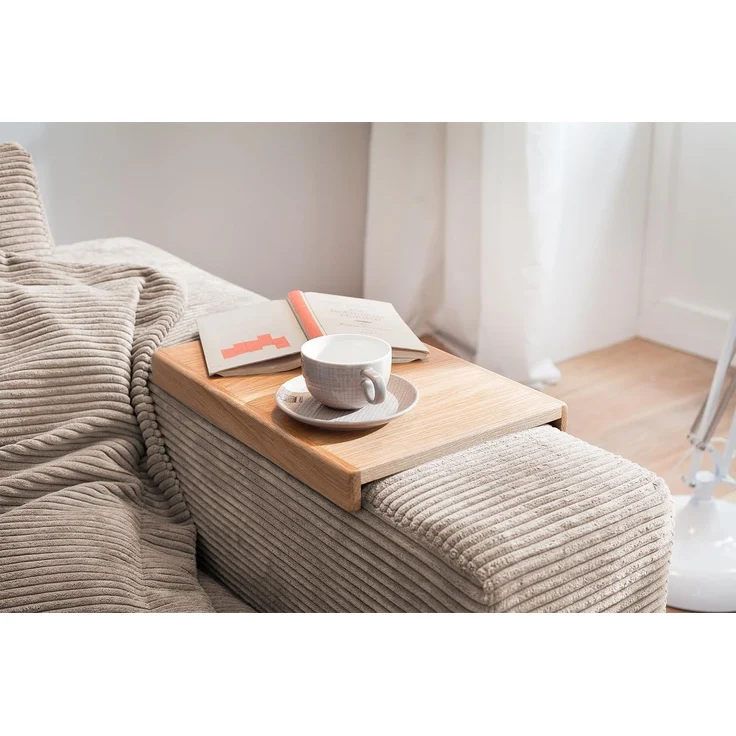KAWOLA Sofa MADELINE 2-Sitzer Cord taupe 85 x 127 x 230 cm – Bild 7