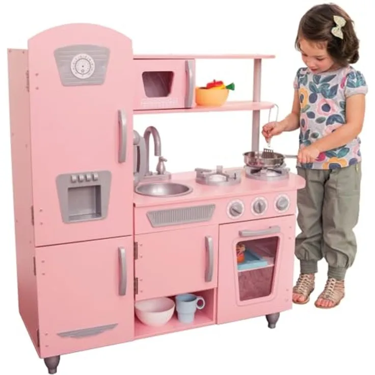 KidKraft 53179 'Rosa Retroküche', ab 3 Jahren, 83 x 34 x 90 cm