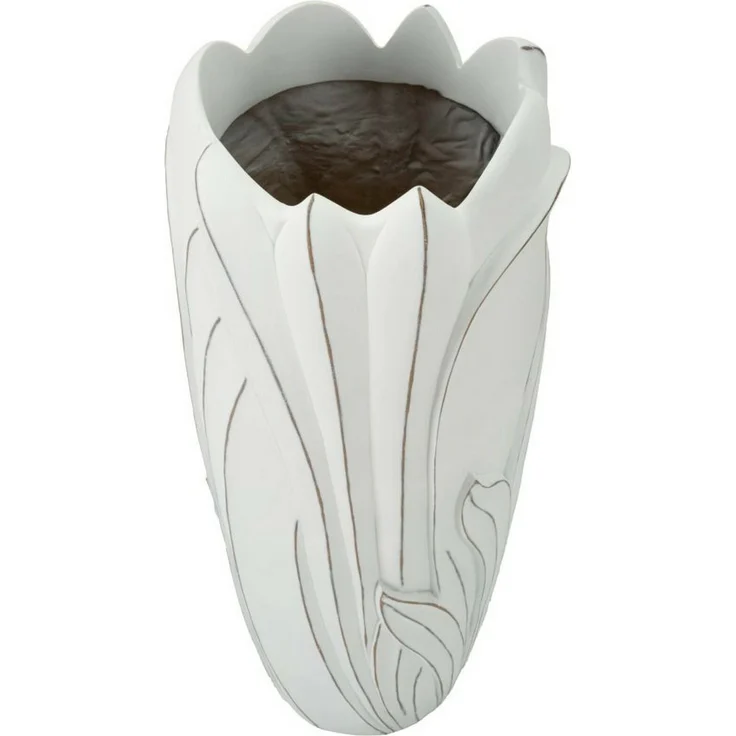 Dmora Vase Brabbia, Dekorationszubehör, Dekoratives Artikel, Einrichtungszubehör, 31x31 h69 cm, Weiß – Bild 4