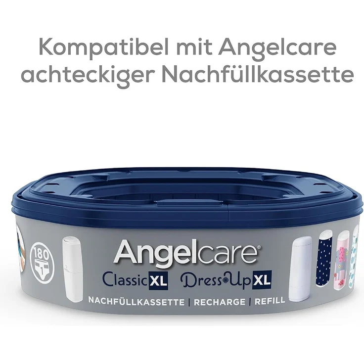 Angelcare Windeleimer Classic XL Rückenfreundliche Höhe 69 cm inkl. Kassette – Bild 4
