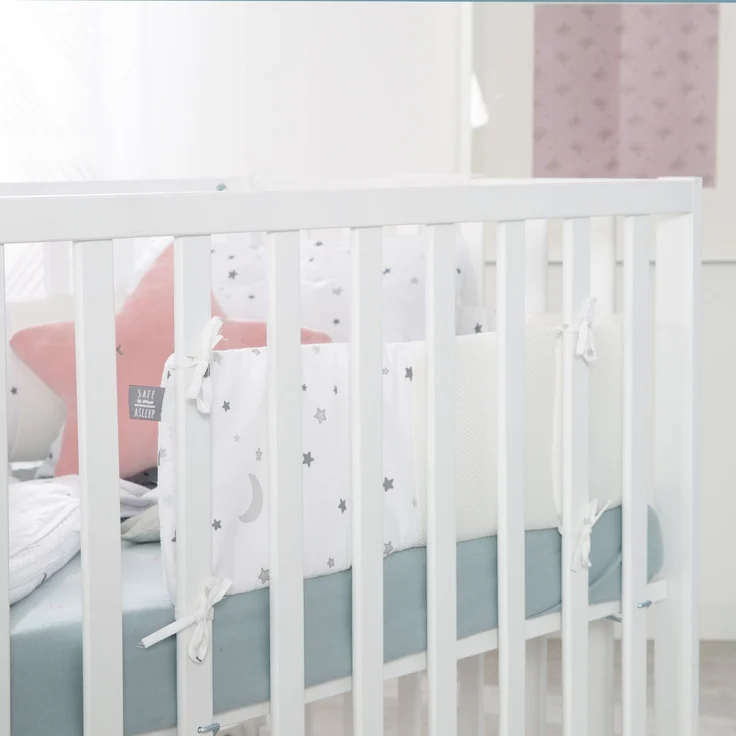 roba Komplettbettset 'Sternenzauber' 70 x 140 cm - umbaubar - inkl. Textilausstattung - Weiß – Bild 7