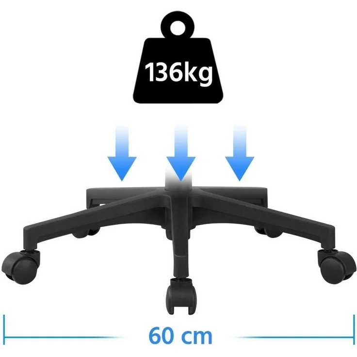 Yaheetech Bürostuhl Höhenverstellbarer Drehstuhl mit Schaukelfunktion, ergonomischer Schreibtischstuhl Arbeitsstuhl mit Netzrückenlehne – Bild 2