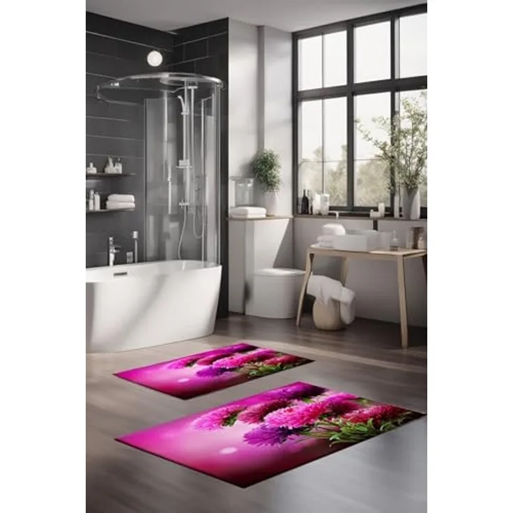 Mijolnir 'CT-5127' Badematten-Set (2-teilig), Mehrfarbig
