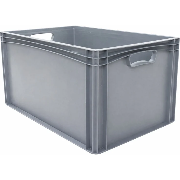 Eurobehälter 60x40x32 cm 64 l grau Eurobox Transportbox Lagerkiste Stapelbox Kunststoffbox – Bild 2