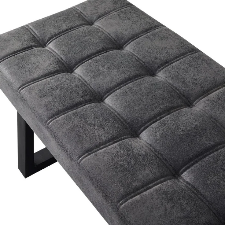B&D home Essbank SIGFRID (1-St), gepolstert, Metallgestell, mit/ohne Rückenlehne, in 100/120/140/160cm – Bild 3