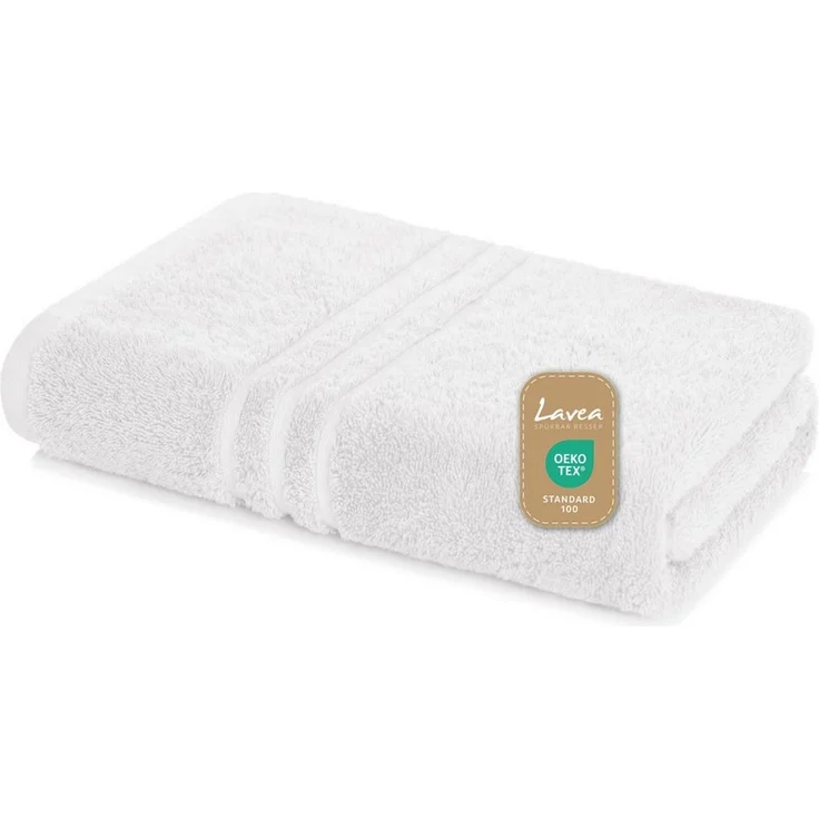 Lavea Badetuch Duschtuch 100x150 cm Elena Frottee Duschhandtuch, 100% Baumwolle, 500 g/m² Frottier, weich & saugstark, pflegeleicht – Bild 1