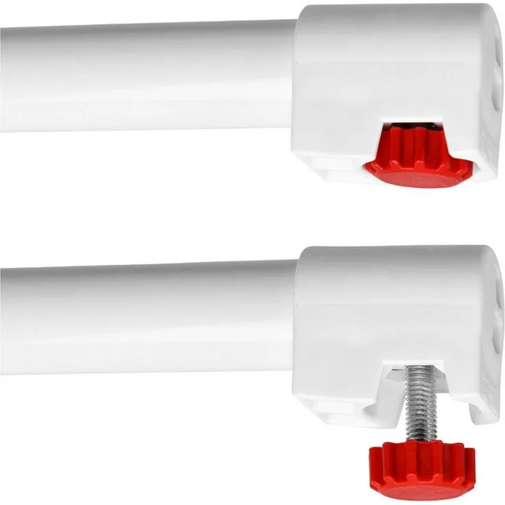 Beautissu Stehtisch Outdoor Stehtisch Bellini, klappbar, Ø70cm, Weiß, wetterfest – kratzfest