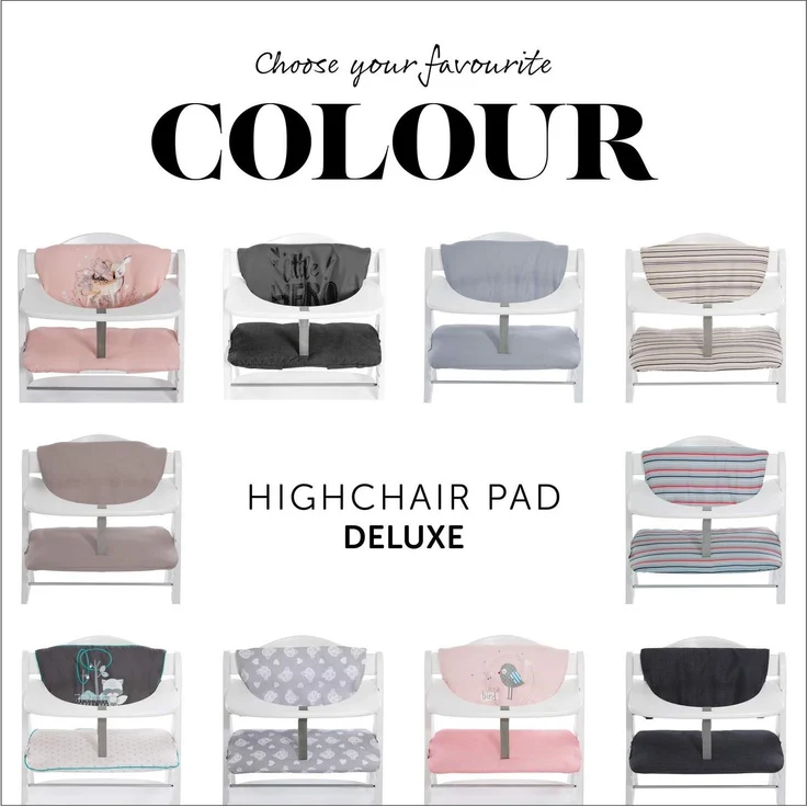 HAUCK 'Highchair Pad Deluxe' Hochstuhl Sitzkissen Stretch Grey – Bild 7