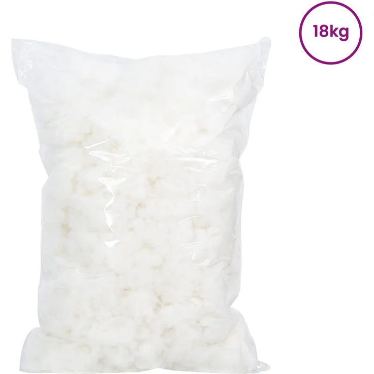 vidaXL Faserfüllung Weiß 18 kg Polyester 900284 – Bild 2