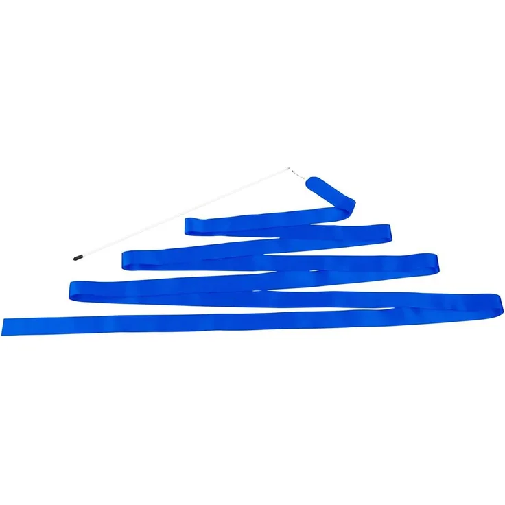 Gymnastikband Tanzband Turnband Rhythmikband Wirbelband Schwungband mit Stab 6 m, Blau