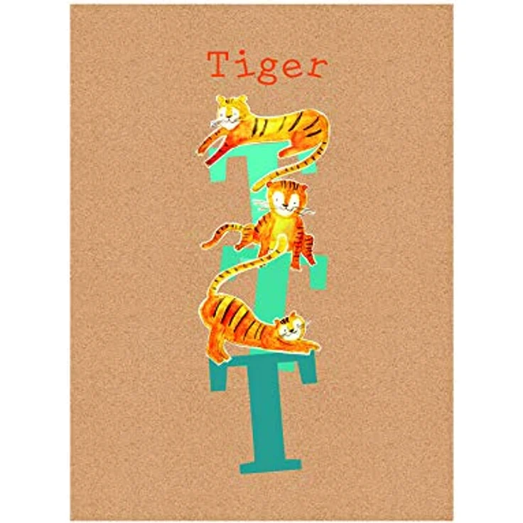Komar ABC Animal T, Wandbild Poster für Kinderzimmer, 40 x 50 cm, hochwertiger Druck auf fotopremium Papier, ohne Rahmen, Made in Germany – Bild 1