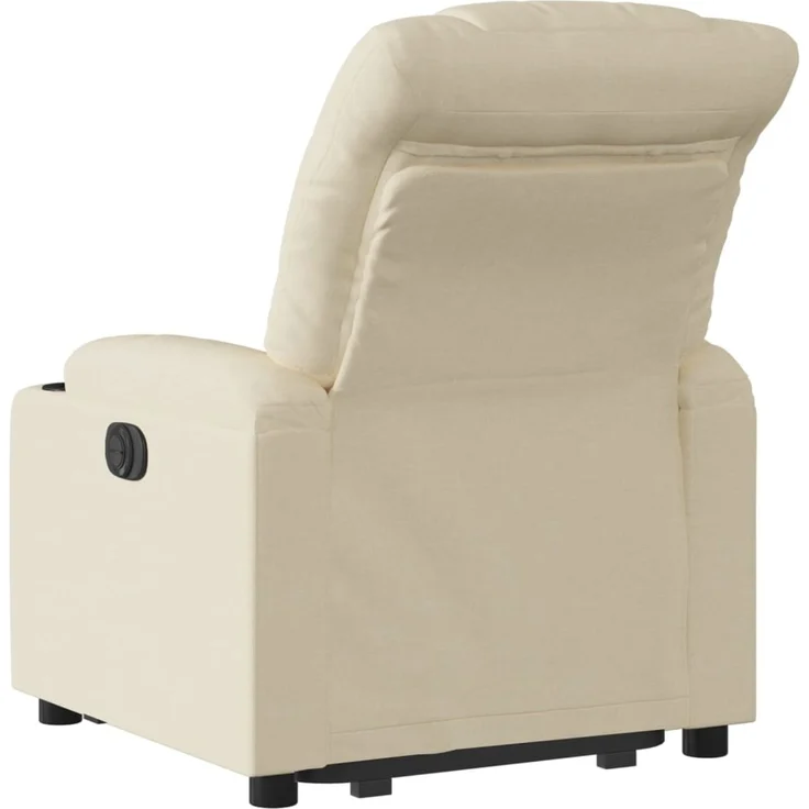 Relaxsessel, Fernsehsessel, Schlafsessel mit Aufstehhilfe Elektrisch Creme Stoff – Bild 5