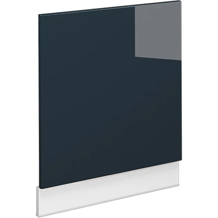 Frontblende Fame-Line Dunkelblau Hochglanz 60 cm ohne Arbeitsplatte Vicco