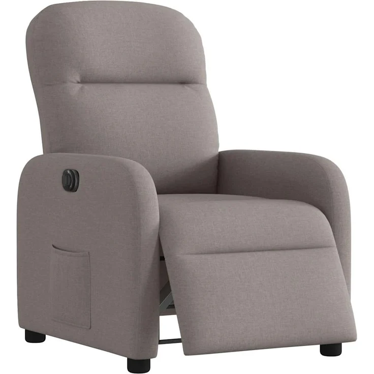 vidaXL Relaxsessel Elektrisch Taupe Stoff 3302959 – Bild 2
