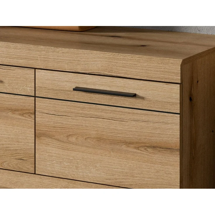 Inn. Furn Garderoben-Set Shawn, (Flurgarderobe in Evoke Eiche Dekor, 3-teilig, 165 x 197 cm), einrichtbar als Schuhschrank oder Garderobenschrank – Bild 3