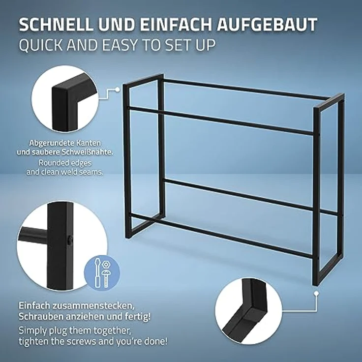 ML-DESIGN Standregal Getränkekistenregal Kistenhalter Kistenregal Getränkeregal für Kisten, 1-tlg, Kastenständer für 6 Kisten stabiles Standregal freistehend Stahl – Bild 7