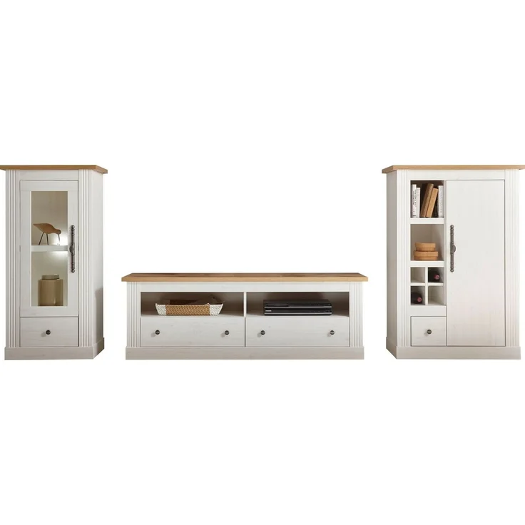 Home affaire Wohnwand Westminster, (Set, 3-St), im romantischen Landhausstil, exclusiv by Otto – Bild 2