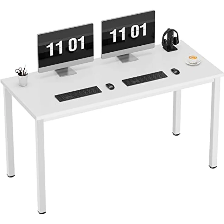 SogesHome PC Schreibtisch Computertisch 100 x 60 x 75 cm Büro Workstation für Home Office Verwenden Schreibtisch, Esstisch Konferenztisch AC3DW-100-SH – Bild 7