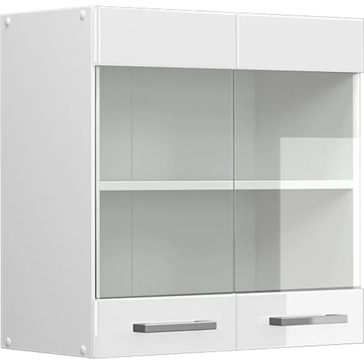 Küchenfront R-Line Weiß Hochglanz 59.2 x 59 cm Möbelfront für den Hängeglasschrank Vicco – Bild 5