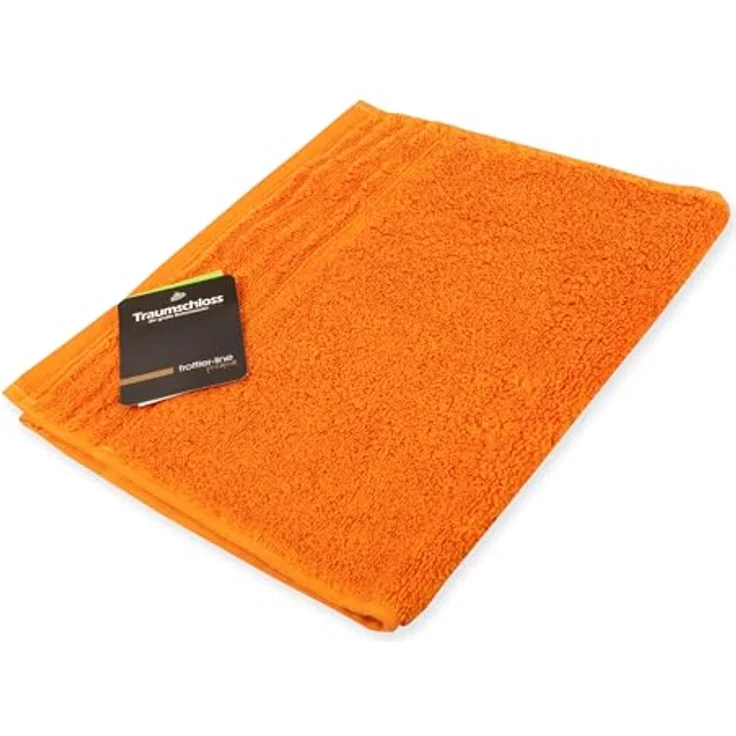 Traumschloss Gästehandtuch Premium-Line, Frottier (1-St), 100% amerikanische Supima Baumwolle mit 600g/m², Orange – Bild 2