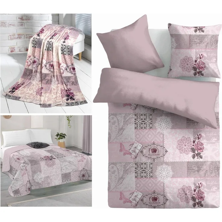 Home & Living Kuscheldecke 150 x 200 cm ( Altrose ) - Öko-Tex 100 - Flanelldecke, Tagesdecke mit Cashmere Touch, hochwertige Decke
