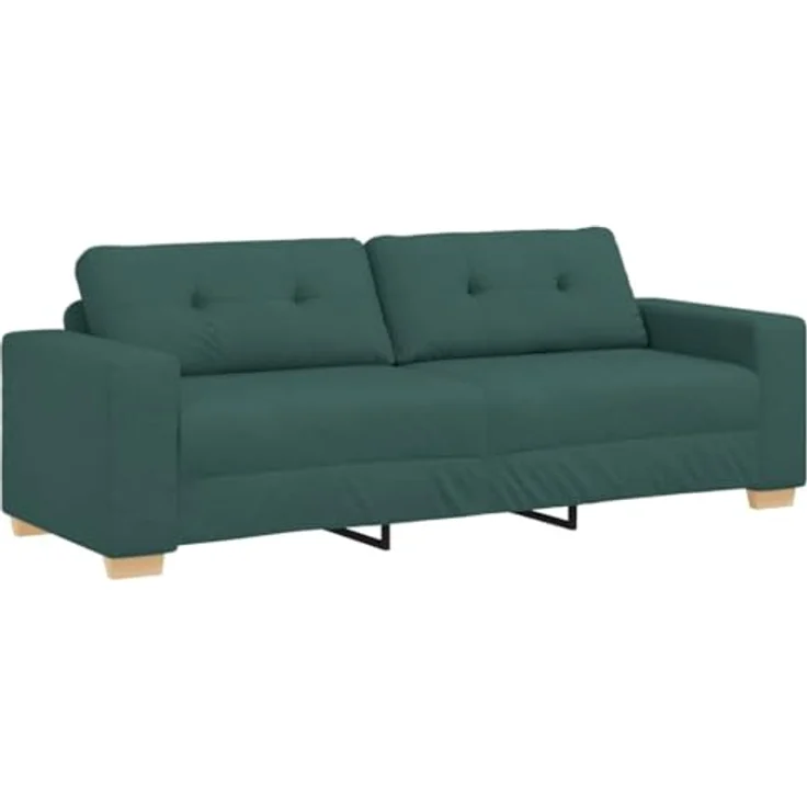 vidaXL 3-Sitzer-Sofa Dunkelgrün 180 cm Stoff 4105093 – Bild 5