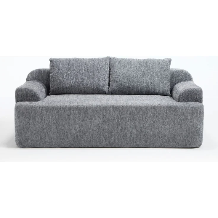 ZUBALIYA SchlafSofa mit Cordbezug, mit Schaumstoffpolsterung, ohne aufwendige Montage, für Wohnzimmer und Apartments – Bild 12