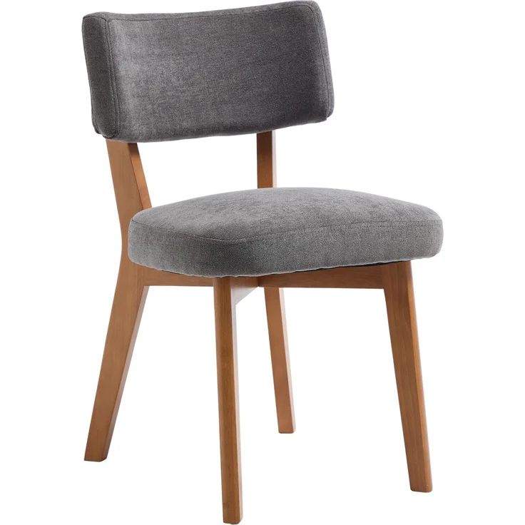 LVHOM 2er Set Esszimmerstühle Leinenstoff, Polsterstuhl aus Massivholz, belastbar bis 200 kg, Stuhl für Esszimmer, Homeoffice & Wohnzimmer, Grau – Bild 1