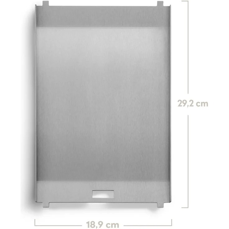 BURNHARD Plancha Grillplatte Edelstahl für Gasgrill JONES, 3mm Materialstärke, Pfannenfunktion, spülmaschinengeeignet, ideal für Fisch, Burger, Eier & Beilagen - 18,9 cm x 29,2 cm x 1,5 cm - Multi-Color - #945097 – Bild 2